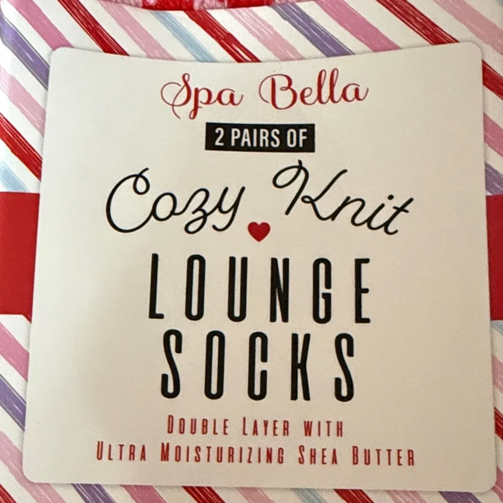 Red Heart Cozy Knit Lounge Socks and Heart Mug Gift Set